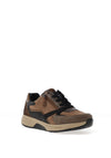 Gabor Rolling Soft Leather Panel Trainers, Brown