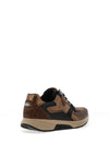 Gabor Rolling Soft Leather Panel Trainers, Brown