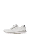 Gabor Rolling Soft Leather Side Zip Trainers, White