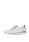 Gabor Rolling Soft Leather Side Zip Trainers, White