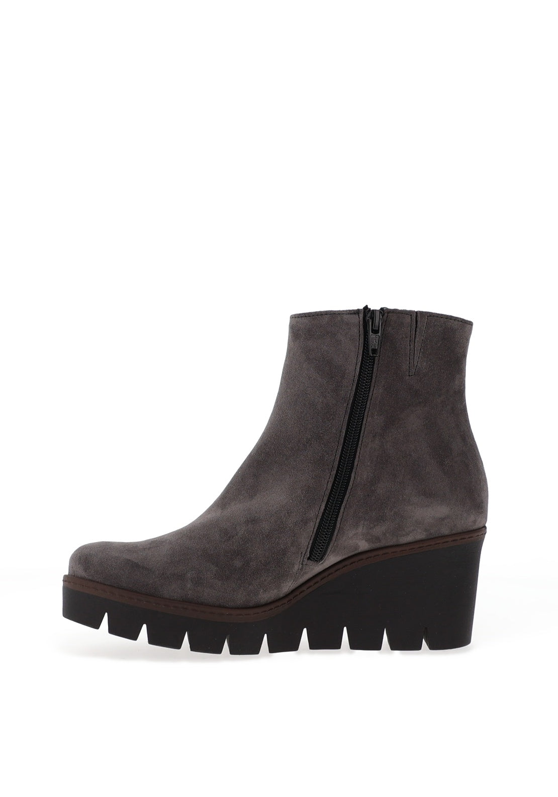 Gabor Suede Wedge Ankle Boots, Grey McElhinneys