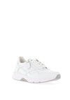 Gabor Rolling Soft Leather Laced Trainers, White