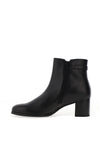 Gabor Leather Tassel Block Heel Ankle Boots, Black