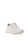 Gabor Rolling Soft Leather Side Zip Trainers, White