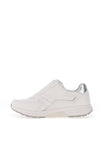Gabor Rolling Soft Leather Side Zip Trainers, White