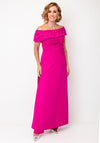 Gabriela Sanchez Off-The-Shoulder Dress and Trouser Co-Ord, Fushcia