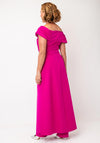 Gabriela Sanchez Off-The-Shoulder Dress and Trouser Co-Ord, Fushcia