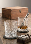 Galway Crystal Renmore Bamboo Whiskey Set
