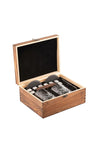 Galway Crystal Renmore Bamboo Whiskey Set