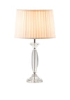 Galway Crystal Lyon Large Lamp and Shade, White