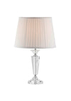 Galway Crystal Sofia Lamp and Shade, White