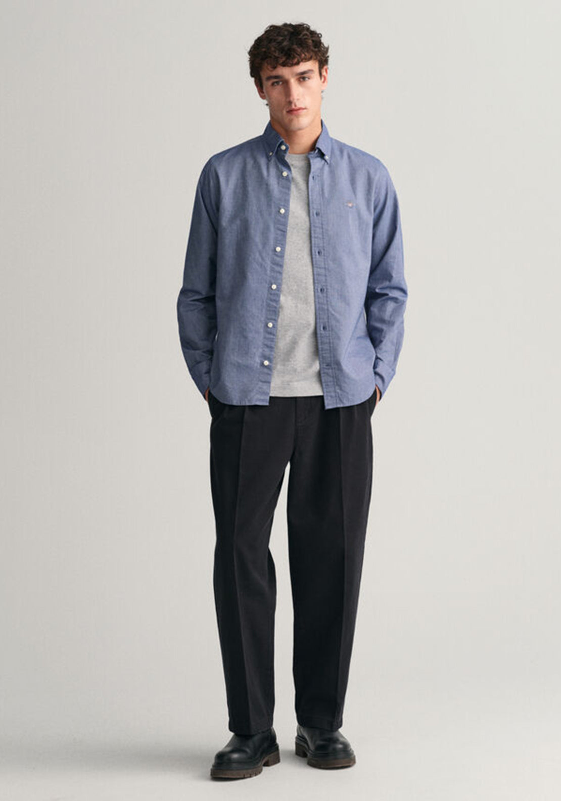Gant Slim Fit Oxford Shirt, Persian Blue