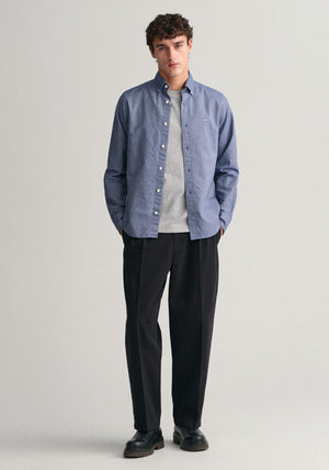 Gant Slim Fit Oxford Shirt, Persian Blue