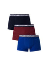 Gant 3 Pack Cotton Stretch Trunks, College Blue Multi
