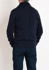Gant Flamme Half Zip Sweater, Evening Blue