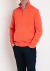 Gant Flamme Half Zip Sweater, Sunset Pink