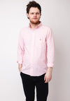 Gant Dobby Dot Stripe Shirt, Geranium Pink