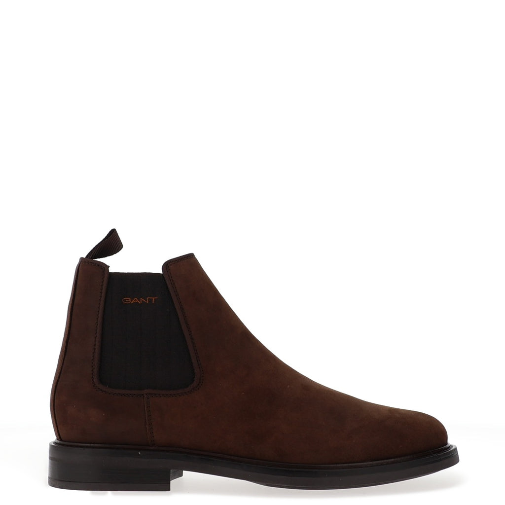 Gant St Fairkon Suede Chelsea Boots, Dark Brown - McElhinneys