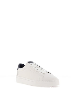 Gant Mc Juilen Leather Trainers, White & Marine