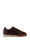 Gant Baylle Leather & Suede Trainers, Dark Brown