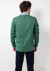 Gant Chambray Heavy Rugger Polo Shirt, Woody Green