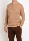 Gant Cotton Pique Polo Sweater, Dark Khaki