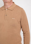 Gant Cotton Pique Polo Sweater, Dark Khaki