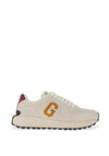 Gant Ronder Suede Trainers, White & Yellow
