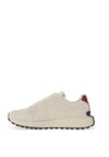 Gant Ronder Suede Trainers, White & Yellow