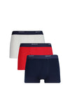 Gant 3 Pack Core Cotton Stretch Trunks, Navy Multi