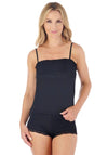 Gaspe Lace Detail Cami Top, Black
