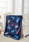 Sheelin Soft Fleece Car Fleece Blanket, Navy