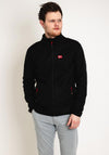 Geo Norway Full Zip Fleece, Black