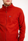 Geo Norway Full Zip Fleece, Rust