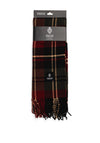 Serafina Collection Mens Tartan Scarf, Burgundy & Green