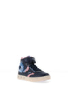 Geox Girls Skylin Character Hi Top Trainer, Navy