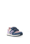 Geox Baby Girl Alben Velcro Trainer, Blue