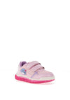 Geox Baby Girl Lightyloo Velcro Trainer, Pink