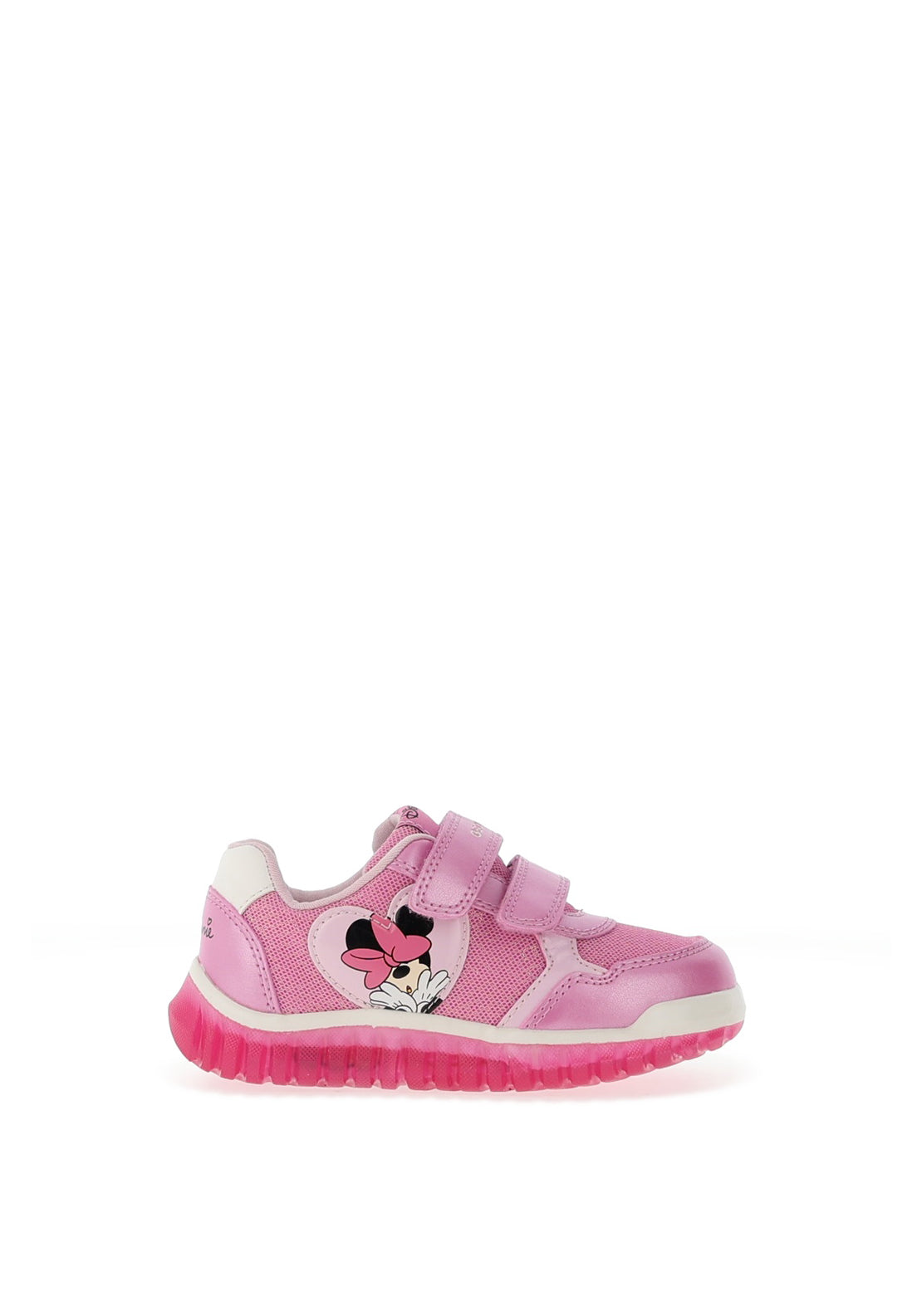 Geox Baby Girl Lightyloo Velcro Trainer, Pink