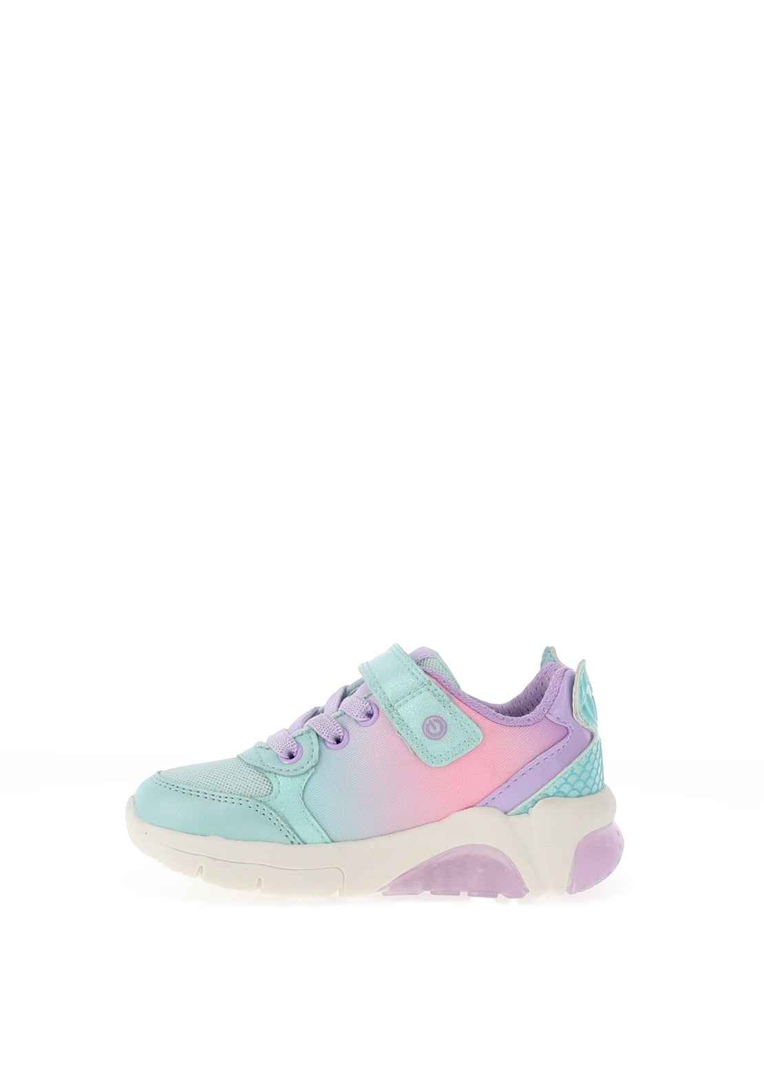 Geox Girls Fadinlight Light Up Trainer, Blue
