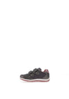 Geox Girls Heira Suede Mix Trainers, Grey & Pink