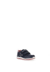 Geox Girls Heira Suede Mix Trainers, Navy & Pink