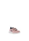 Geox Girls Sprintye Velcro Trainers, Old Rose & Navy