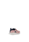 Geox Girls Sprintye Velcro Trainers, Old Rose & Navy