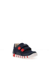 Geox Toddler Boy Lupidoo Velcro Trainer, Navy