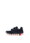 Geox Toddler Boy Lupidoo Velcro Trainer, Navy