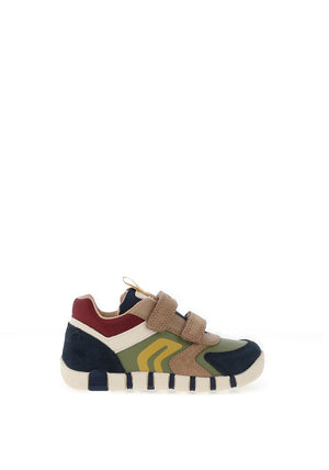 Geox Baby Boy Iupidoo Colour Block Trainer, Multi Coloured