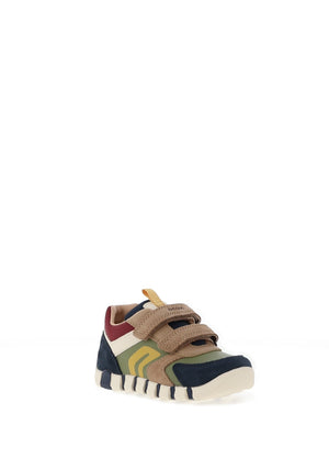 Geox Baby Boy Iupidoo Colour Block Trainer, Multi Coloured