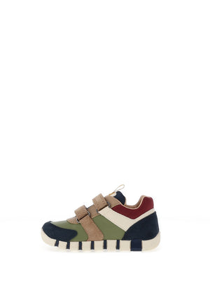 Geox Baby Boy Iupidoo Colour Block Trainer, Multi Coloured