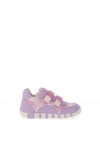 Geox Toddler Girl Lupidoo Velcro Trainer, Lilac Multi